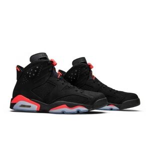 Jordan 6 Retro Infrared Black 384664-023 Men’s Size 13.5 Basketball Sneaker